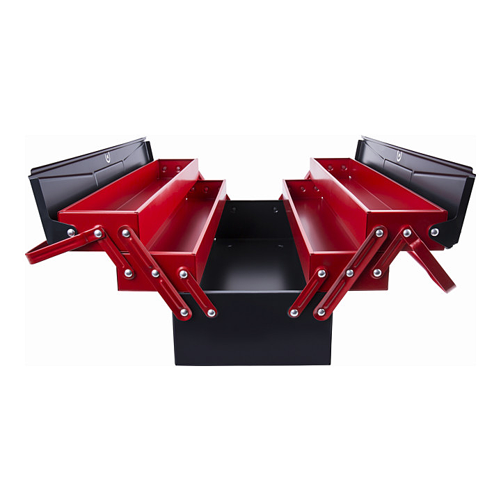 Stier Werkzeugkasten Leer 5 Einzelfächer Stahlblech 520 X 190 X 200 Mm B-Ware