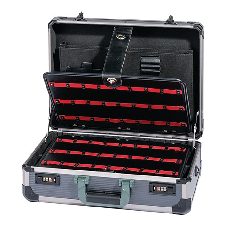 B-Ware Werkzeugkoffer Alu, 460x340x165mm, 2 Werkzeugtafeln Abschließbar - 4250072523501