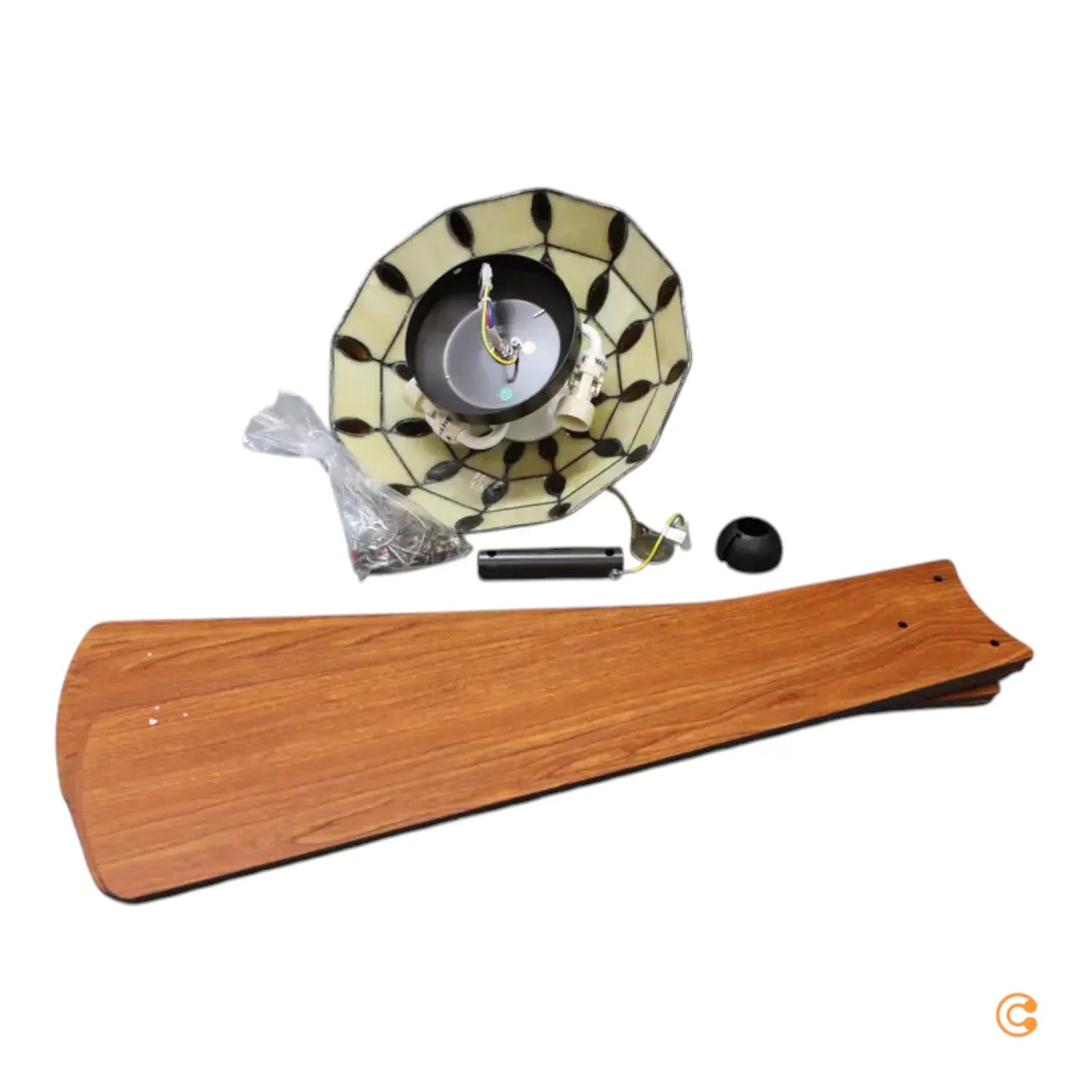 Westinghouse Comet Tiffany Deckenventilator Ventilator Mit Lampe Siehe Text/Foto B-Ware - 4895105608093