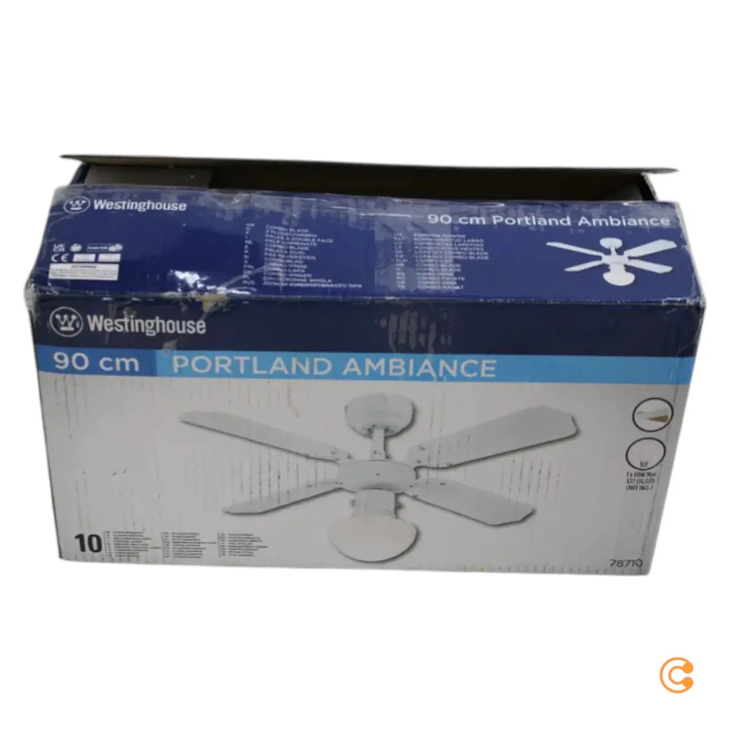 C-Ware Westing Deckenventilator Ventilator Zugschalter E27 Wendeflügel Siehe Text/Foto - 4895105610683