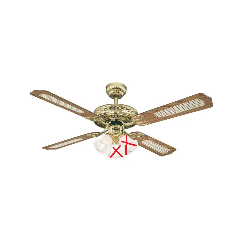Westinghouse Monarch Trio Ventilator Deckenventilator Leuchte Siehe Text/Foto B-Ware - 4895105600547