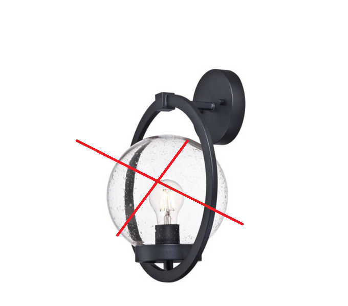 Westinghouse Palm Beach Außenwandleuchte Wandlampe Licht Schwarz Siehe Text/Foto B-Ware - 4895105613165