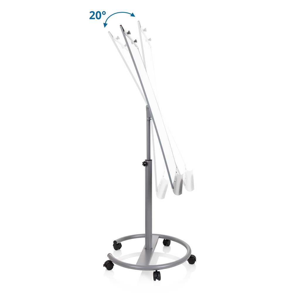 B-Ware Hjh Office Whiteboard Flipchart Multiboard Silber Höhenverstellbar Siehe Text - 4251084696597
