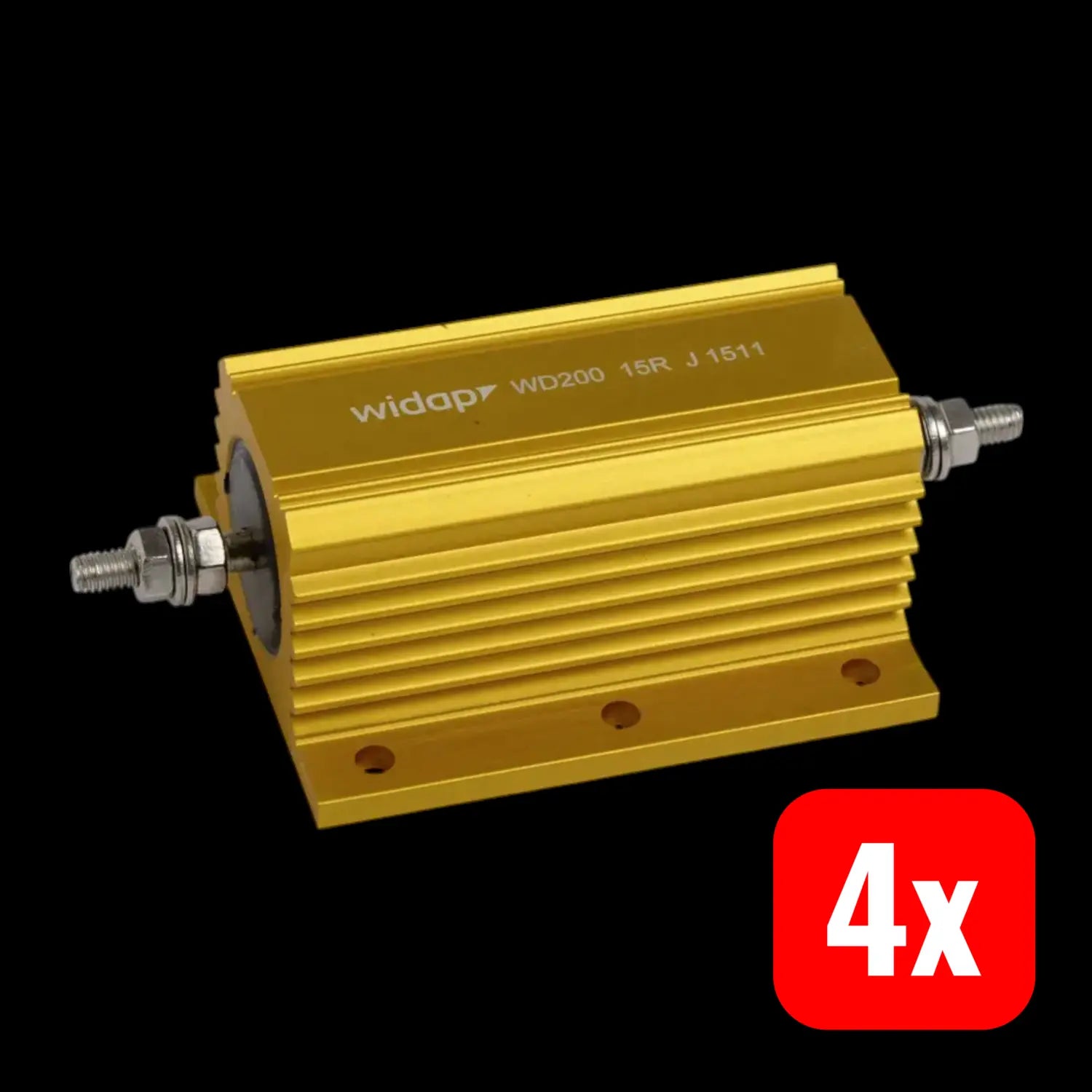 B-Ware Widap Drahtwiderstand Leistungswiderstand 2.2 Ohm Gehäuse 200 Watt 1% 4 Stück - 2050005429731
