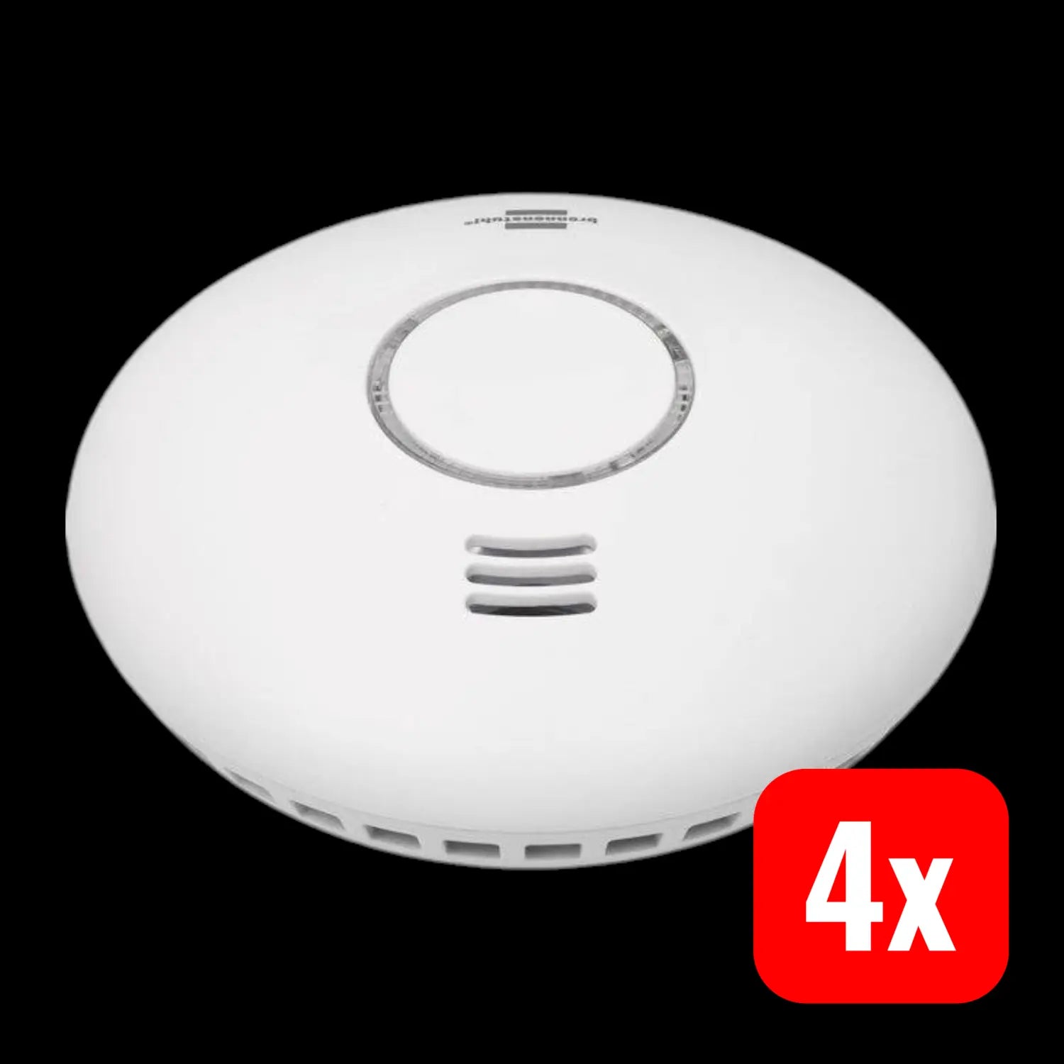 B-Ware Brennenstuhl Funk Rauchmelder Brandmelder Hitzemelder Alarm 85 D B Weiß 4 Stück - 4007123664665
