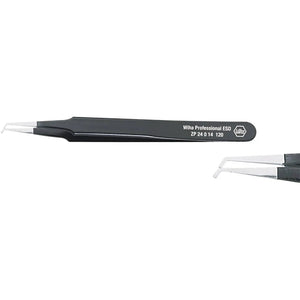 B-Ware Wiha Pinzette Smd Greifwerkzeug Flach Edelstahl Gebogen 45 Grad 120 Mm