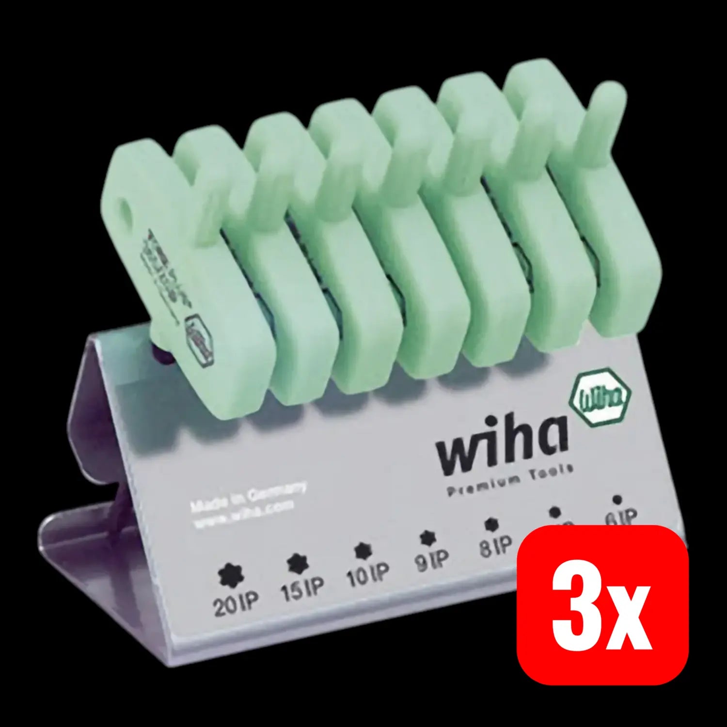 B-Ware Wiha Schraubendreher Set Stiftschlüssel Torx Plus Schwarzoxidiert 7teilig 3 Sets - 4010995262617