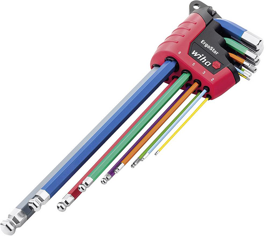 Wiha 369 E9 F Innen Sechskant Winkelschraubendreher Set 9 Tlg Schraubendreher Satz B-Ware - 4010995414832