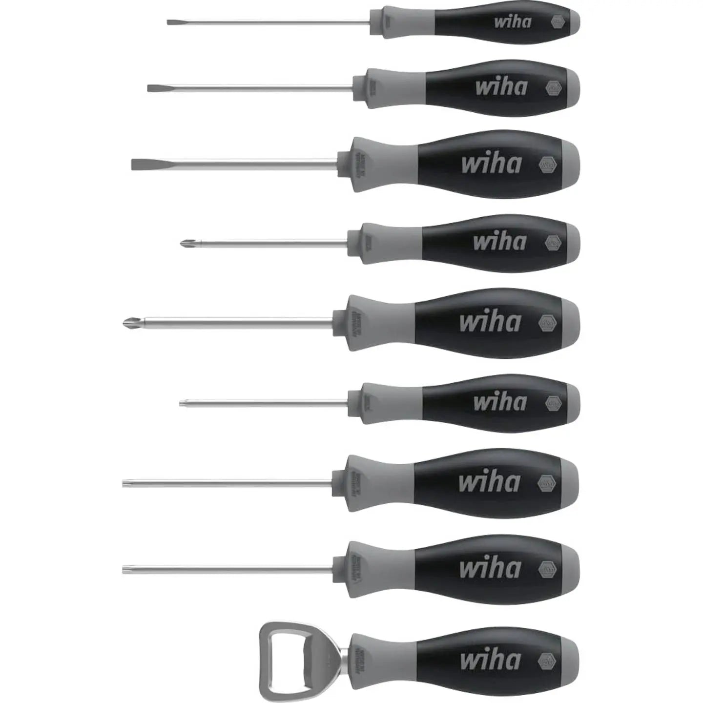 B-Ware Wiha Schraubendreher Set Werkzeug Soft Finish Edition Flaschenöffner 8 5 Teilig - 4010995465445