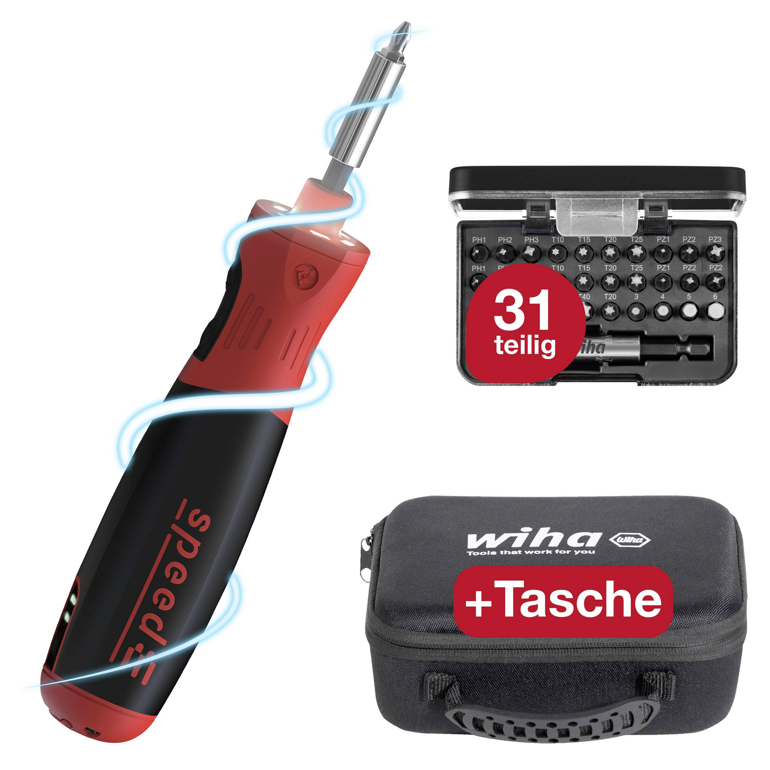 Wiha Speed E Pocket Drive 45791 Akku Stabschrauber 3.7 V Li Ion Akku Schrauber B-Ware - 4010995457914