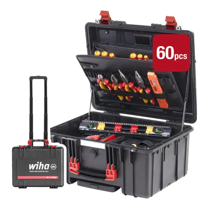 B-Ware Wiha Werkzeugkoffer Xl Trolley Werkzeugkiste Mit Rollen Polypropylen 60 Tlg  - 4010995457952