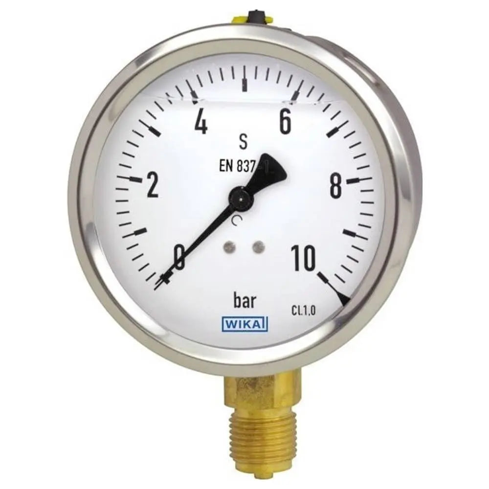 B-Ware Wika Manometer Druckmesser Rohrfedermanometer 213.53 Kupferlegierung 63 Mm - 2050013270424