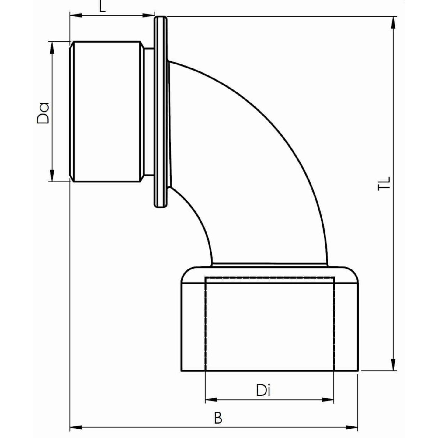 B-Ware Wiska 10110777 Winkelverschraubung M25 Polyamid Lichtgrau Ral 7035 Kabel Zubehör - 4007686259278