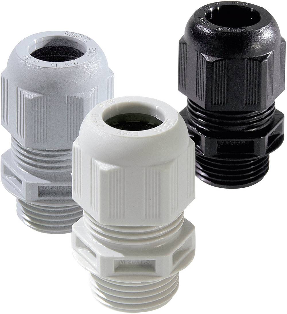 Wiska ESKV-L 16 Kabelverschraubung M16 Polyamid Licht-Grau RAL 7035 50 St. - 4007685663915