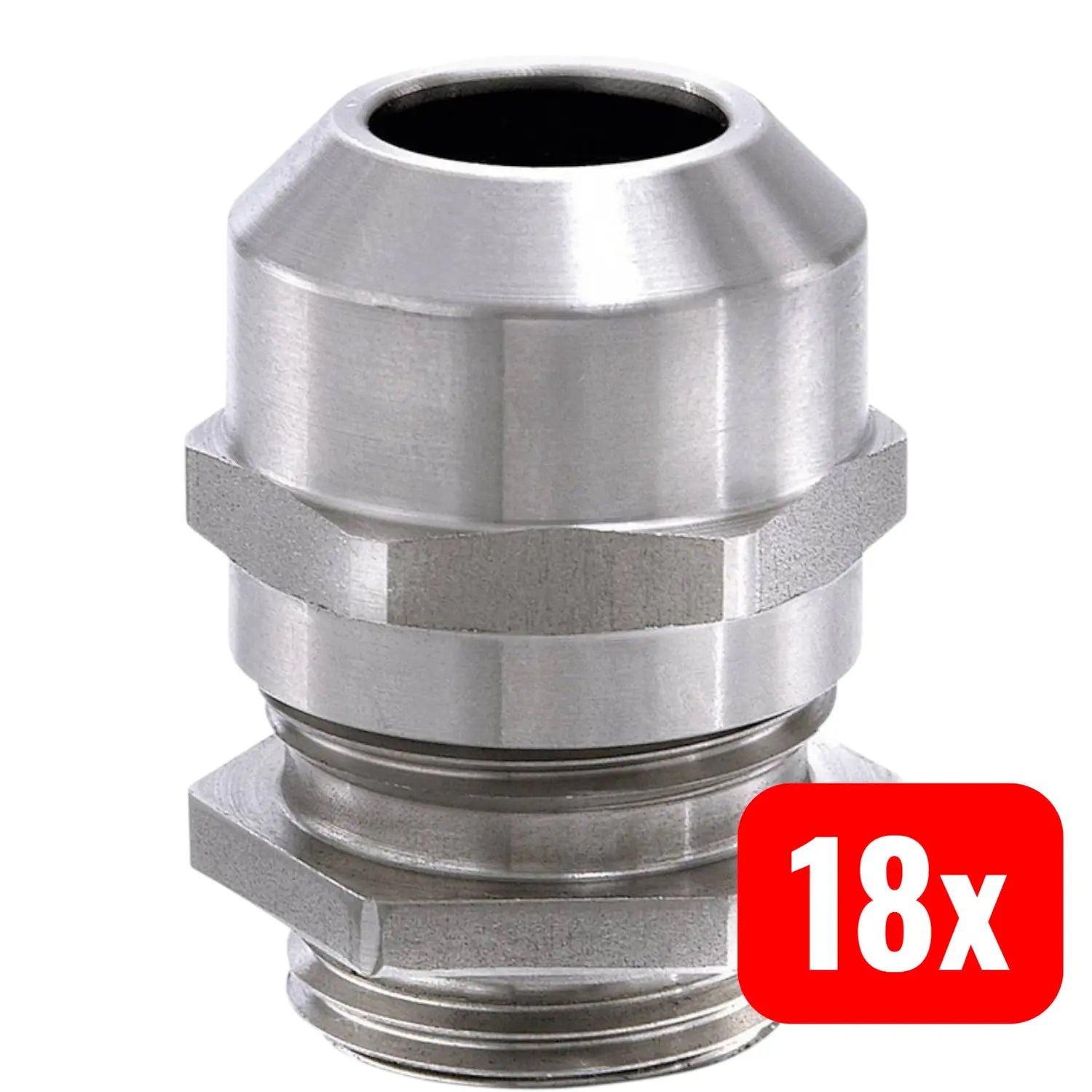 B-Ware Wiska Kabelverschraubung M16 Edelstahl Edelstahl Kabel Zubehör 18 Stück - 4007685035996