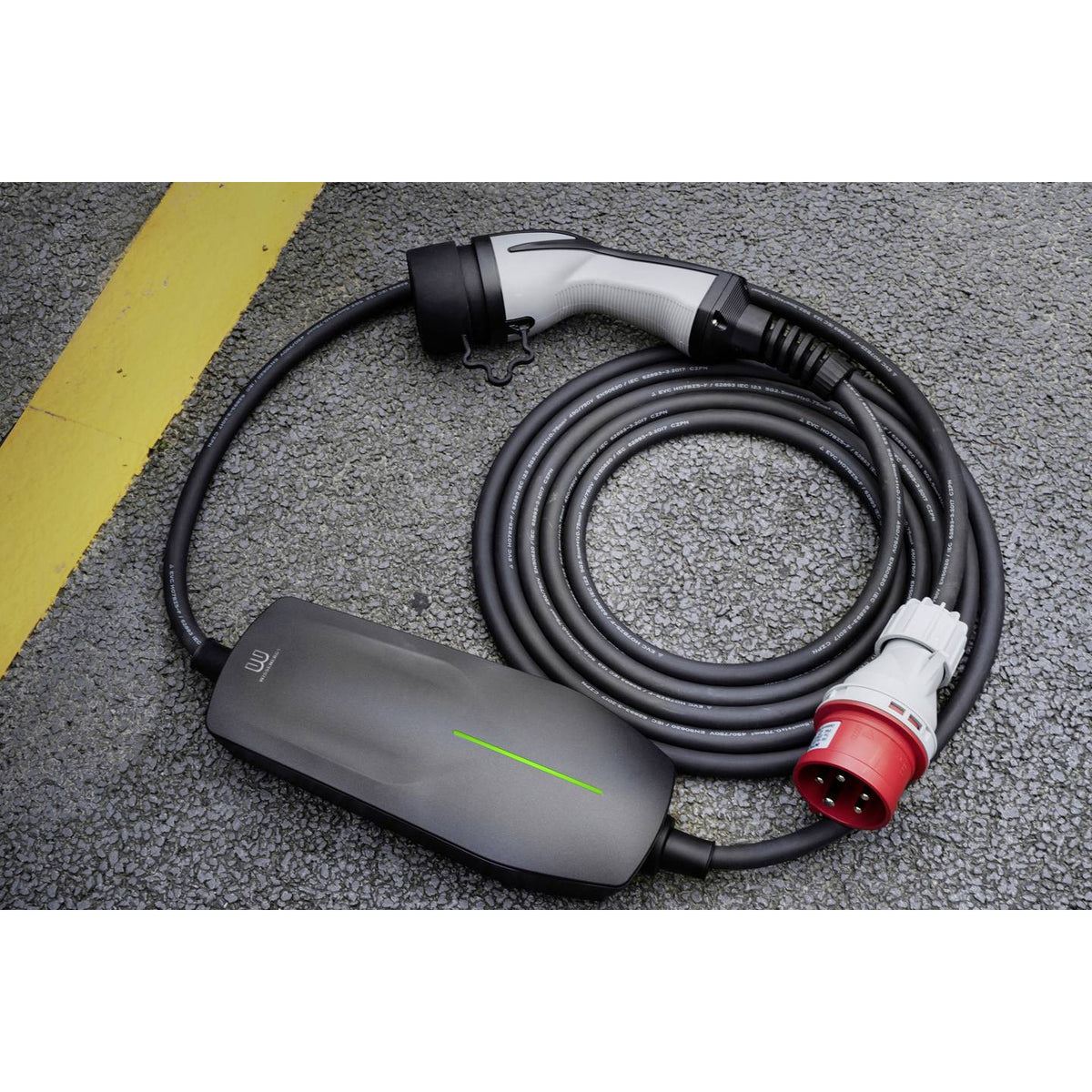 Wissenergy Mobile Ladestation Typ 2 Mode 2 16A 11kW IP66 grau 6m Kabel Länge - 4064161260150