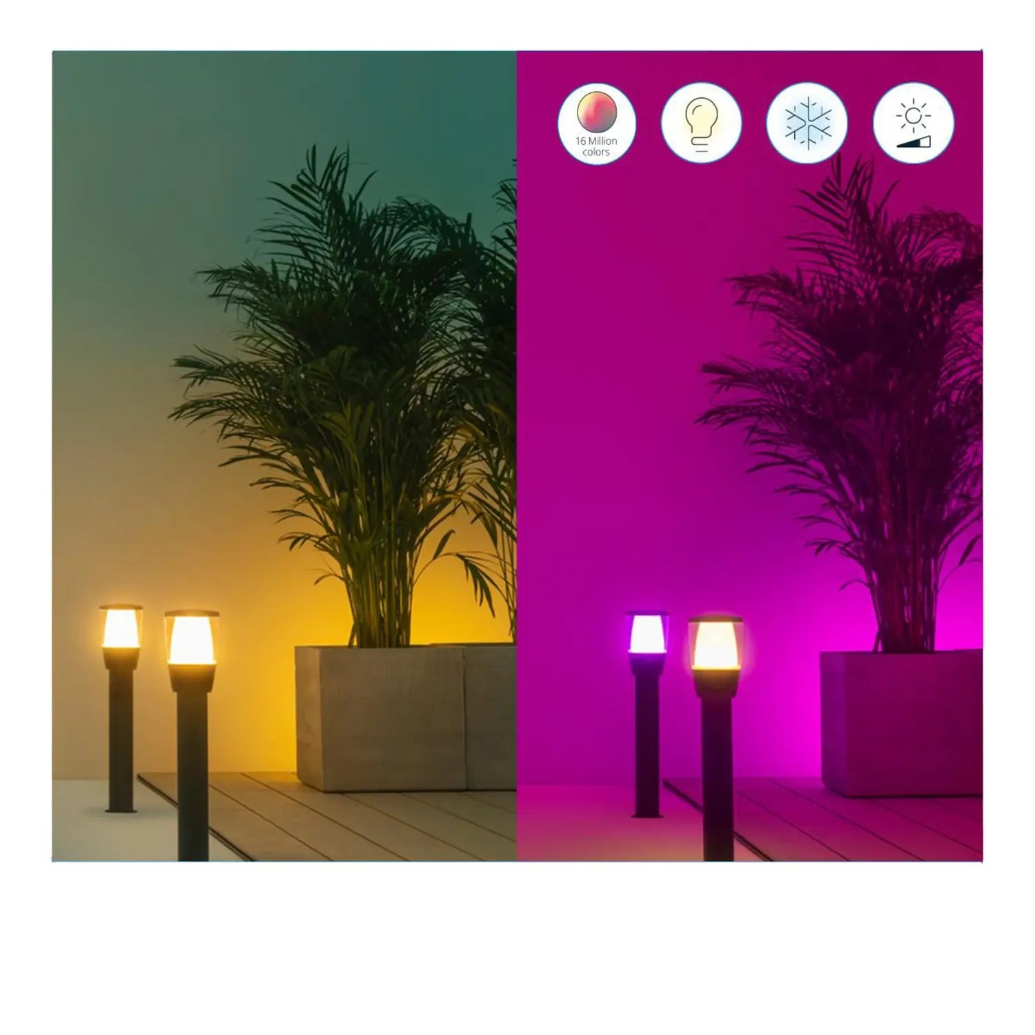 B-Ware Wi Z Wegeleuchte Außenlampe Led Schwarz Rgbw Lampe 51,8 Cm Smart Home Erweiterung - 8720169071858