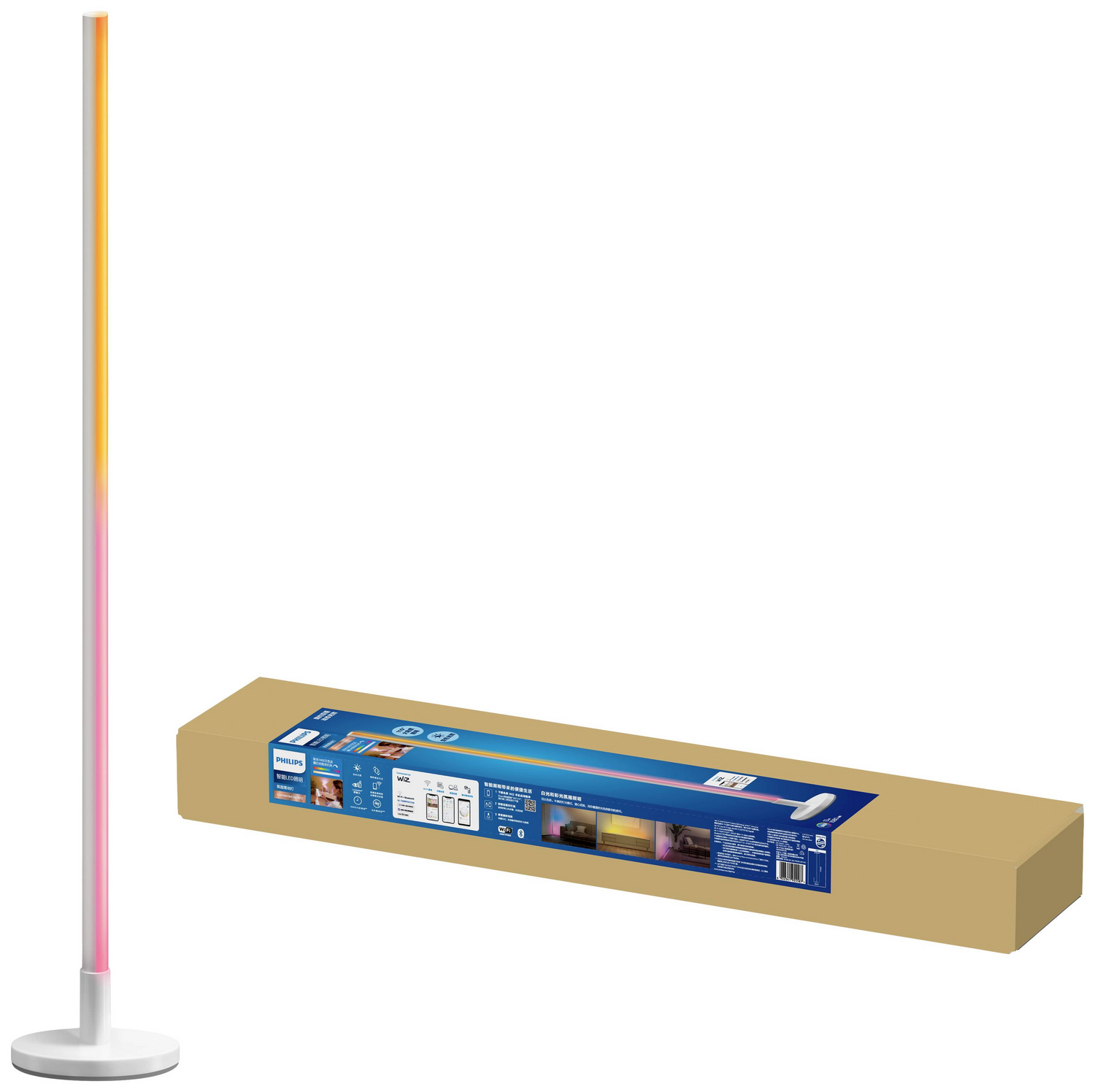 B-Ware Wi Z Stehlampe Standlampe Led Pole Lightbar Tunable White Color Wi Fi Ble