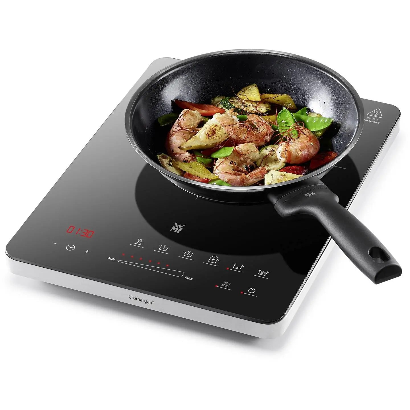 B-Ware Wmf Induktionsplatte Kochfeld Herdplatte Schwarz Touch Display Timer Kult X Mono