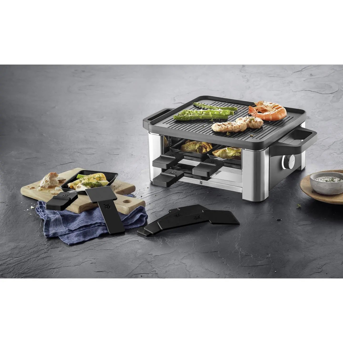 B-Ware Wmf Raclette Grill Raclette Gerät Lono Raclette Schwarz Cromargan Für 4 Personen - 4211129132992