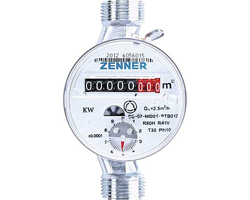 Zenner Wasserzähler Etwd Für Warmwasser Baulänge Wohnungszähler 3 Stück B-Ware - 4001471367704