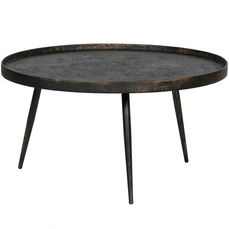 C-Ware Woood Bounds Beistelltisch Tisch Xl Antique Gold Metall Rund Siehe Text/Foto - 8714713089239