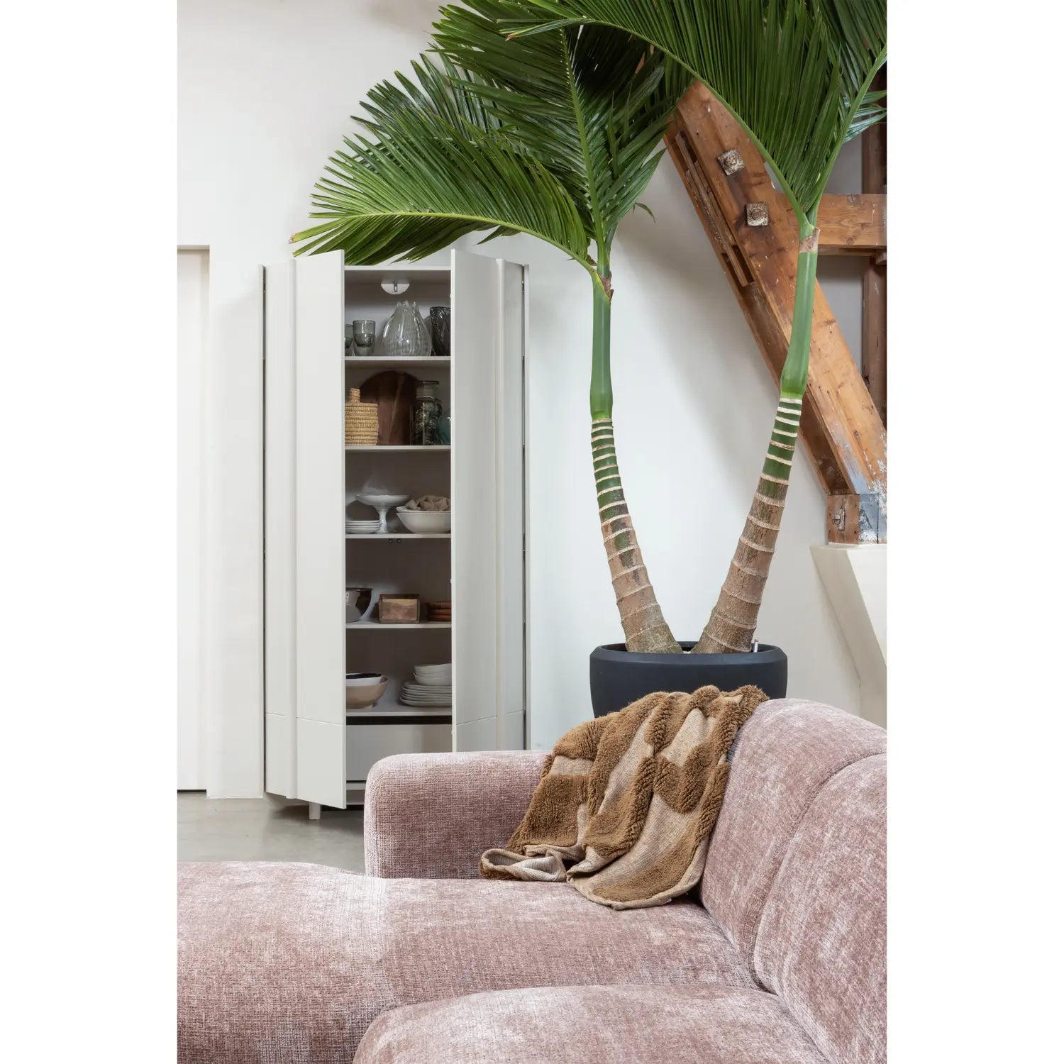 B-Ware Woood Exclusive Schrank Kleiderschrank Basu 2 Türen 210x101x46 Cm Kiefer Dust - 8714713184835