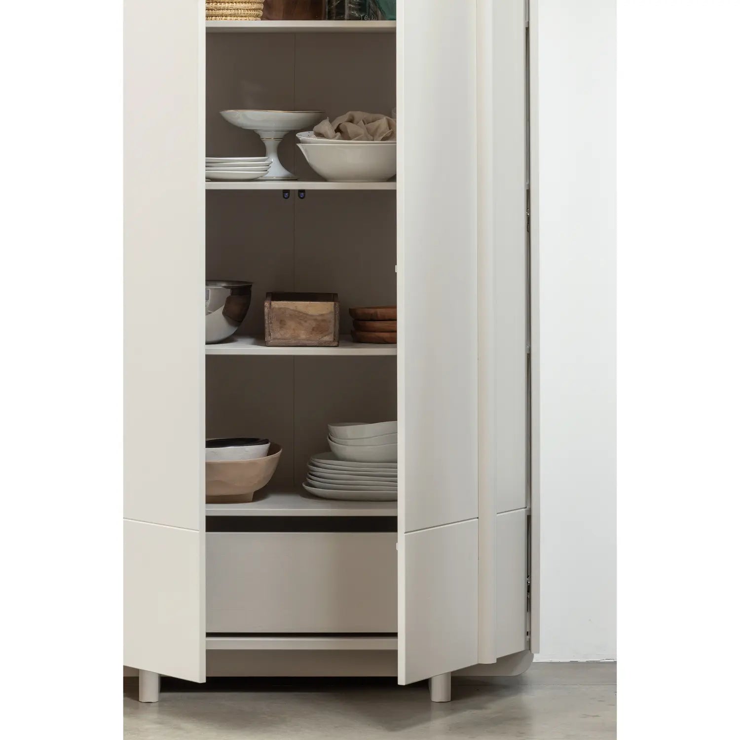 B-Ware Woood Exclusive Schrank Kleiderschrank Basu 2 Türen 210x101x46 Cm Kiefer Dust - 8714713184835