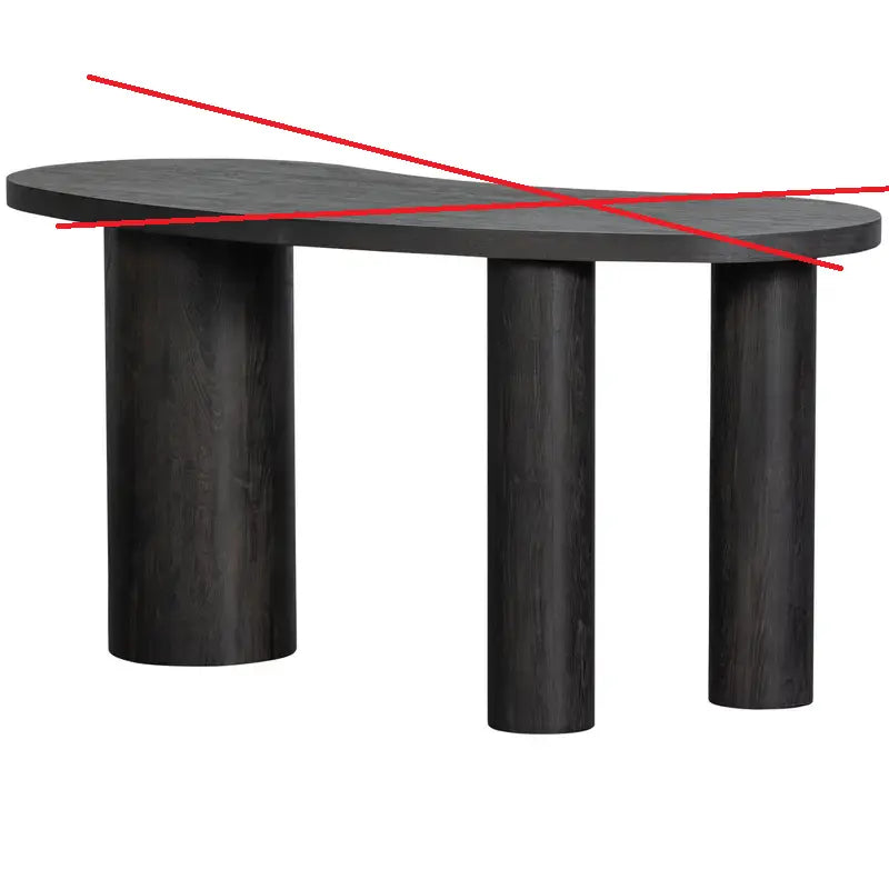 B-Ware Woood Schreibtisch Pult Tisch Maan Moon Mdf 3 D Papieroberfläche Siehe Text/Foto - 8714713205998