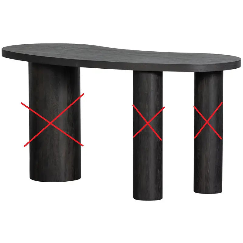 B-Ware Woood Schreibtisch Pult Tisch Maan Moon Mdf 3 D Papieroberfläche Nur Tischplatte - 8714713205998