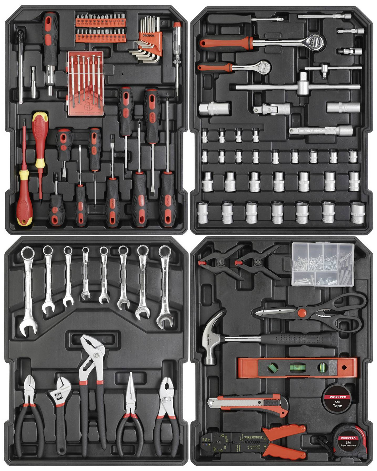 B-Ware Work Pro Wp1050 Trolley Koffer Bestückt 1050teilig 37x20x51cm Siehe Text/Foto - 4064161291147