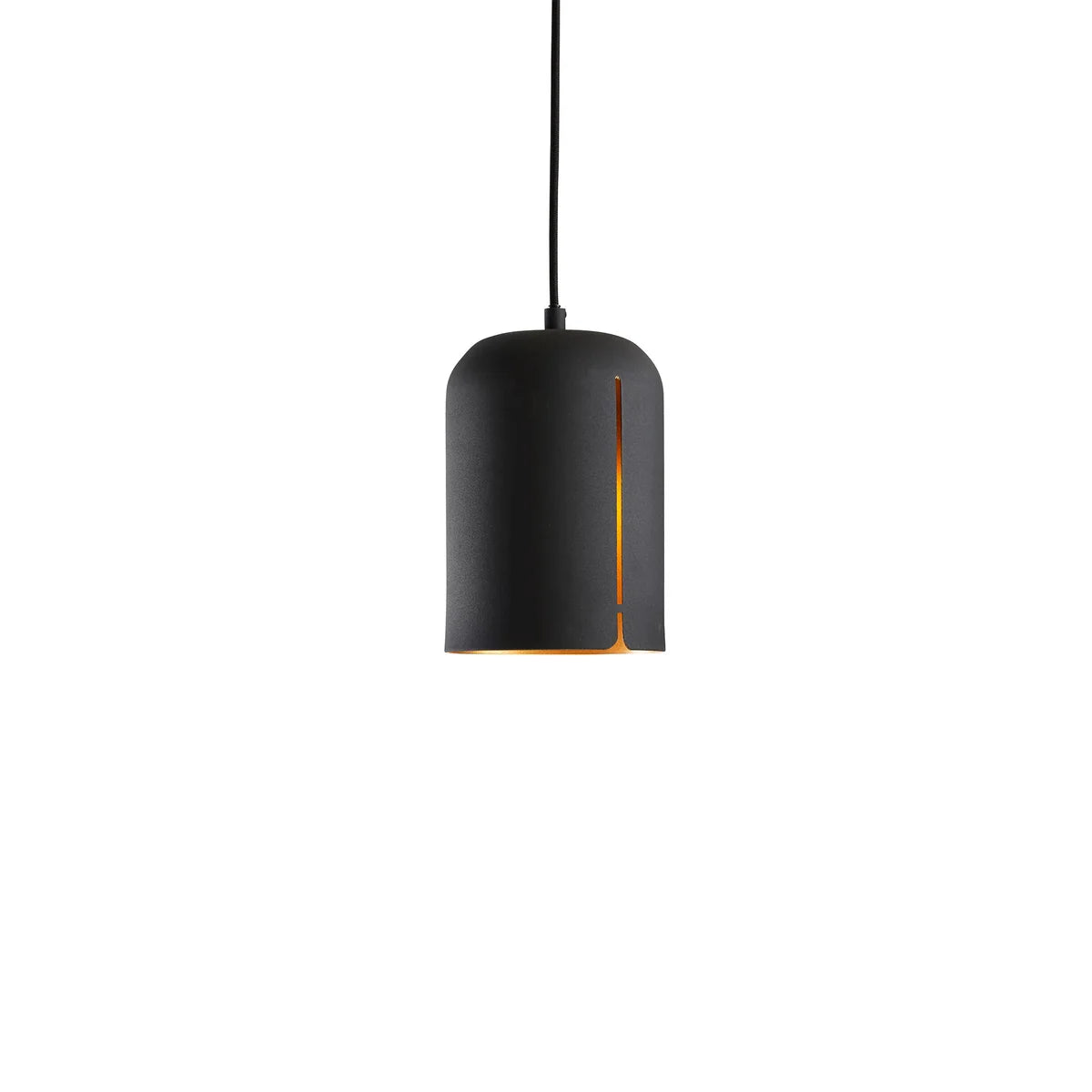Woud Pendelleuchte Hängelampe Gap schwarz Messingschirm Wohnzimmerlampe kurz - 5712800000016