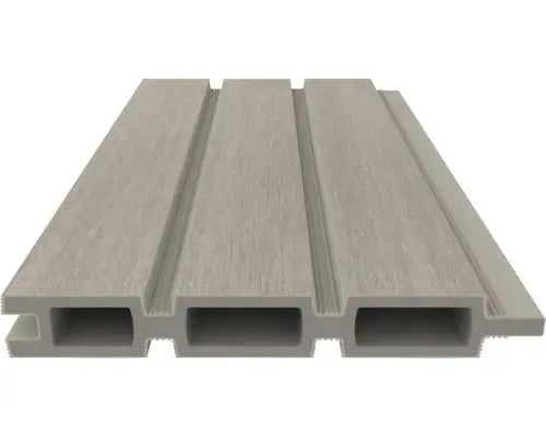 B-Ware Zaun Sichtschutz Trennwand Konsta Hauptelement Verto Wpc Verbundwerkstoff Beige  - 4306516692880