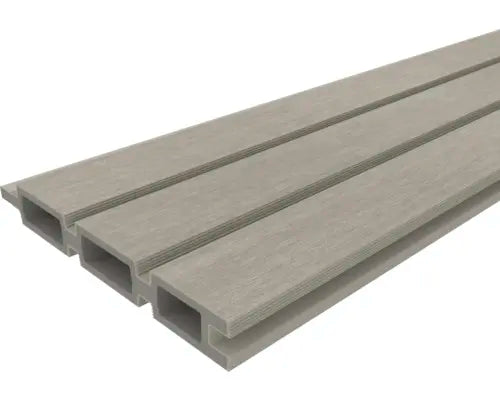 B-Ware Zaun Sichtschutz Trennwand Konsta Hauptelement Verto Wpc Verbundwerkstoff Beige  - 4306516692880