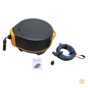 B-Ware Fiskars Schlauchbox Schlauchtrommel X-Series Waterwheel Automatisch XL Set