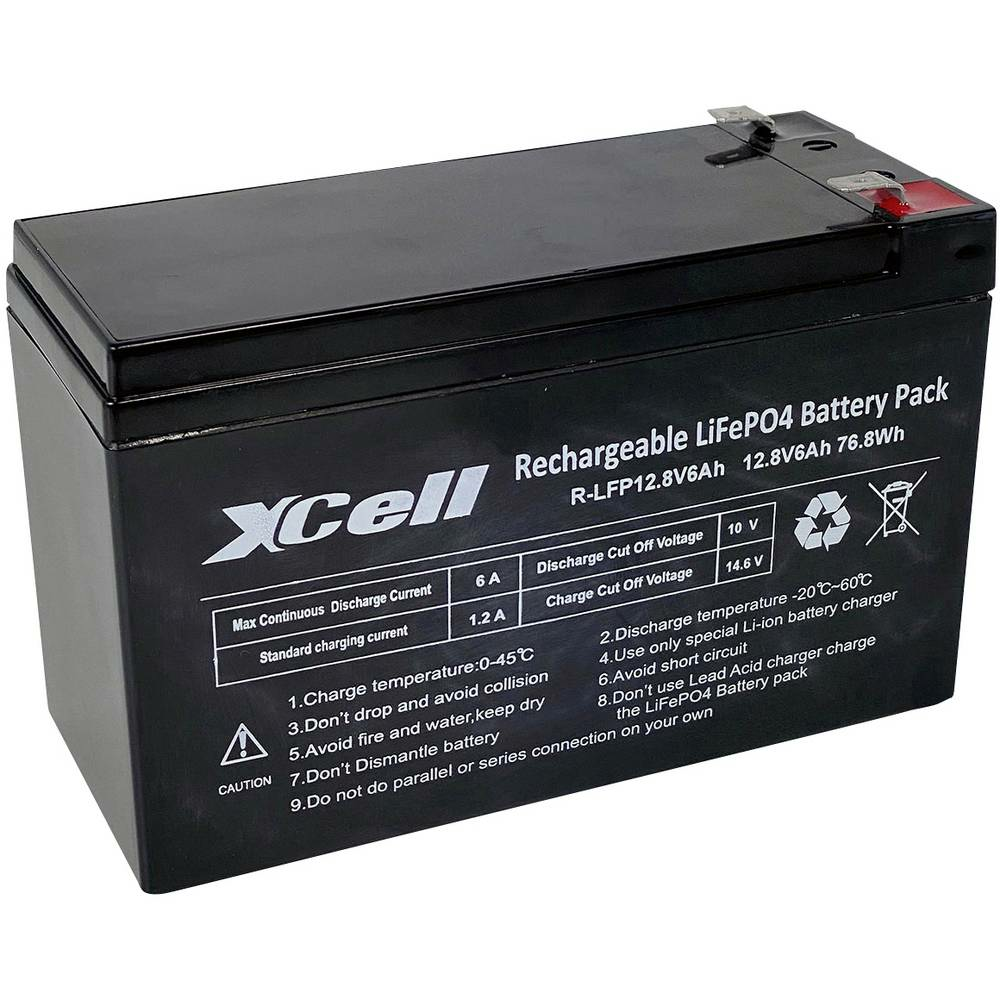 B-Ware X Cell Spezial Akku Li Fe Po Block Flachstecker Stecker Elektronik Elektrogerät