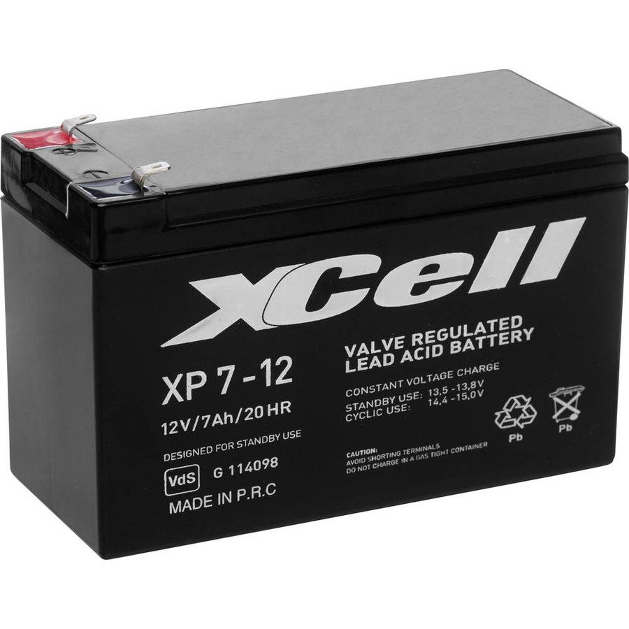 X Cell Xp712 Xcexp712 Bleiakku 12 V 7 Ah Blei Vlies Agm Siehe Text/Foto B-Ware - 2050003638678
