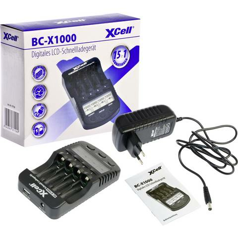 X Cell Bc X1000 Batterieladegerät Schnellladegerät Mignon Siehe Text/Foto B-Ware