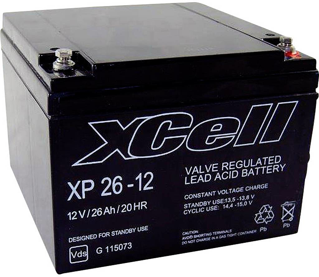 B-Ware X Cell Xp2412 Xcexp2612 Bleiakku 12 V 26 Ah Blei Vlies (Agm) 165 X 127 X 176 Mm - 2050003638715