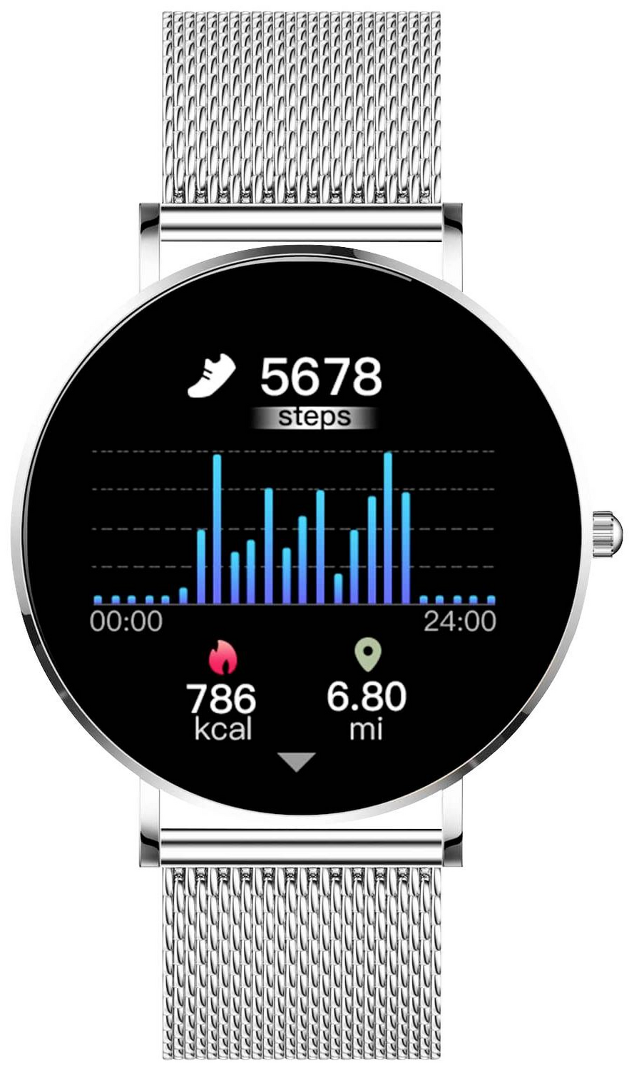 Xcoast Siona 2 Smartwatch 42 Mm Topas Silver Uhr Fitnessuhr Defektware D-Ware - 4260449576696