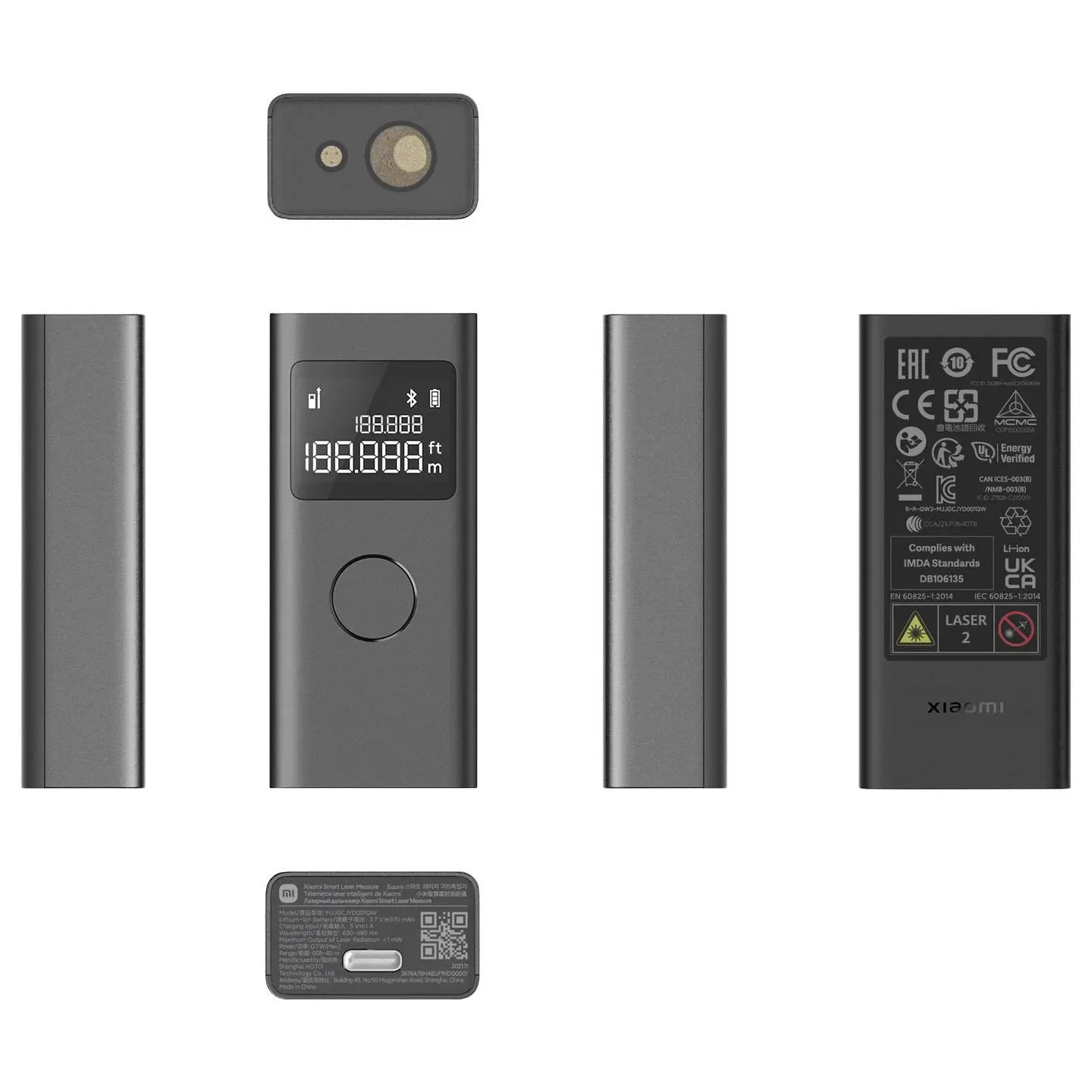 B-Ware Xiaomi Digitales Laser Metermaß Entfernungsmesser 40m Bluetooth Messgerät 36764 - 6934177761218