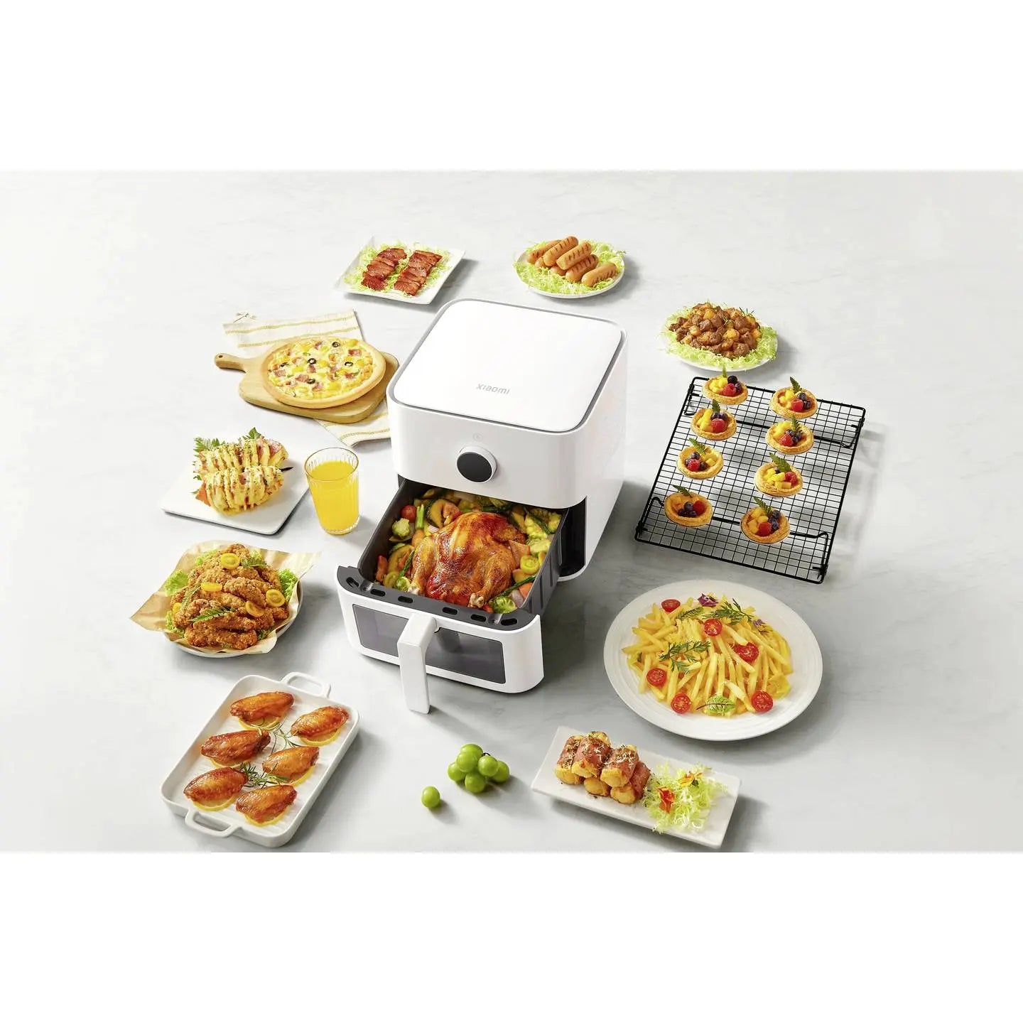 B-Ware Xiaomi Heißluftfritteuse Fritteuse 5.5l App Steuerbar Antihaft Timer Display - 6941812773086