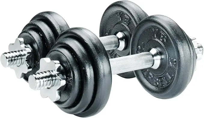 B-Ware York Hantel Set Kurzhantel Gewichtheben Gusseisen 20kg Schwarz - 14961024340