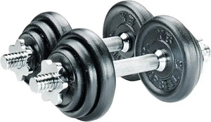B-Ware York Hantel Set Kurzhantel Gewichtheben Gusseisen 20kg Schwarz