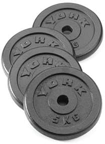 York Fitness Hantelscheiben Gewichtsscheiben Krafttraining 5kg Gusseisenplat370 B-Ware