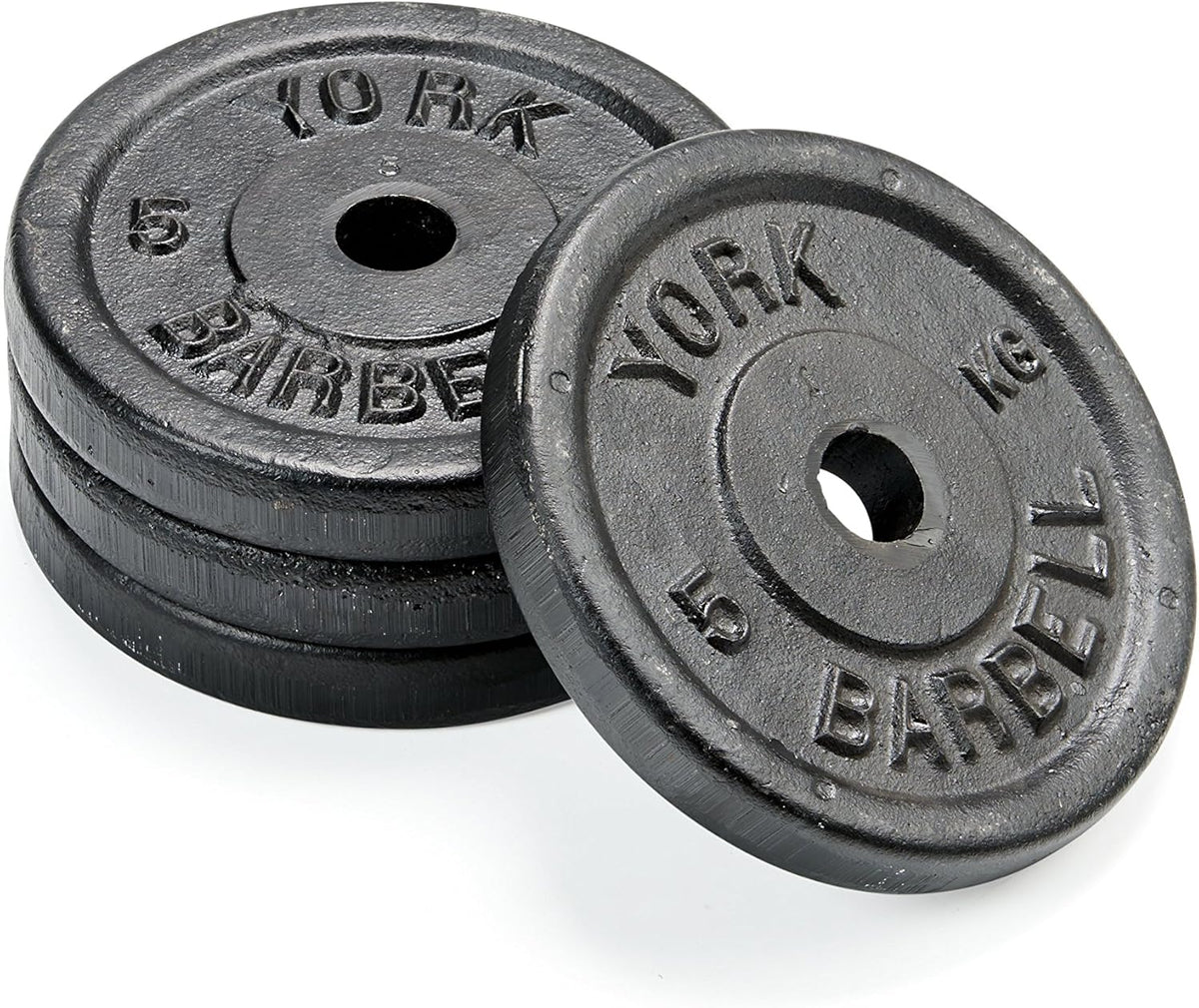 York Fitness Hantelscheiben Krafttraining 4 x 2.5 kg Gusseisenplatten - 14961024203