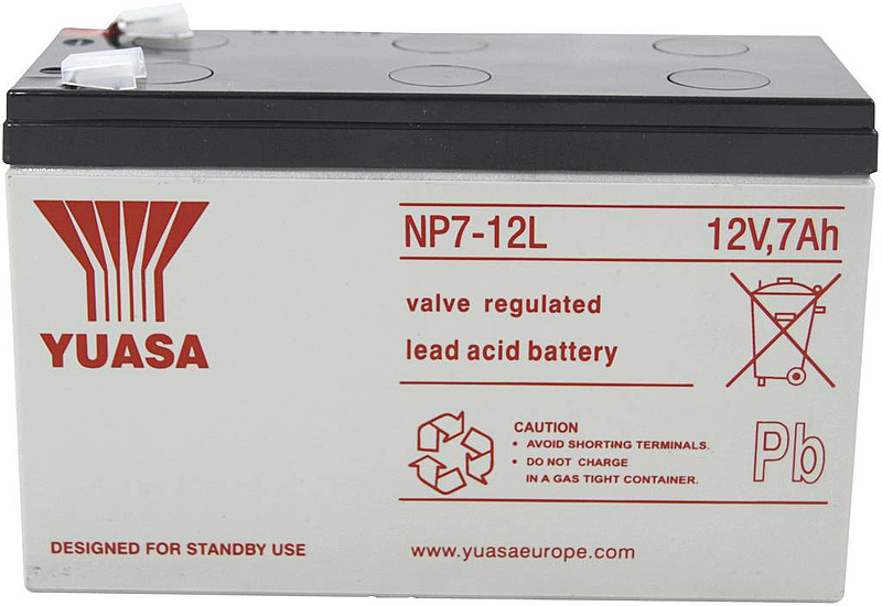 B-Ware Yuasa Np7 12 L Yuanp7 12 L Bleiakku 12 V 7 Ah Blei Vlies (Agm) 151 X 98 X 65 Mm