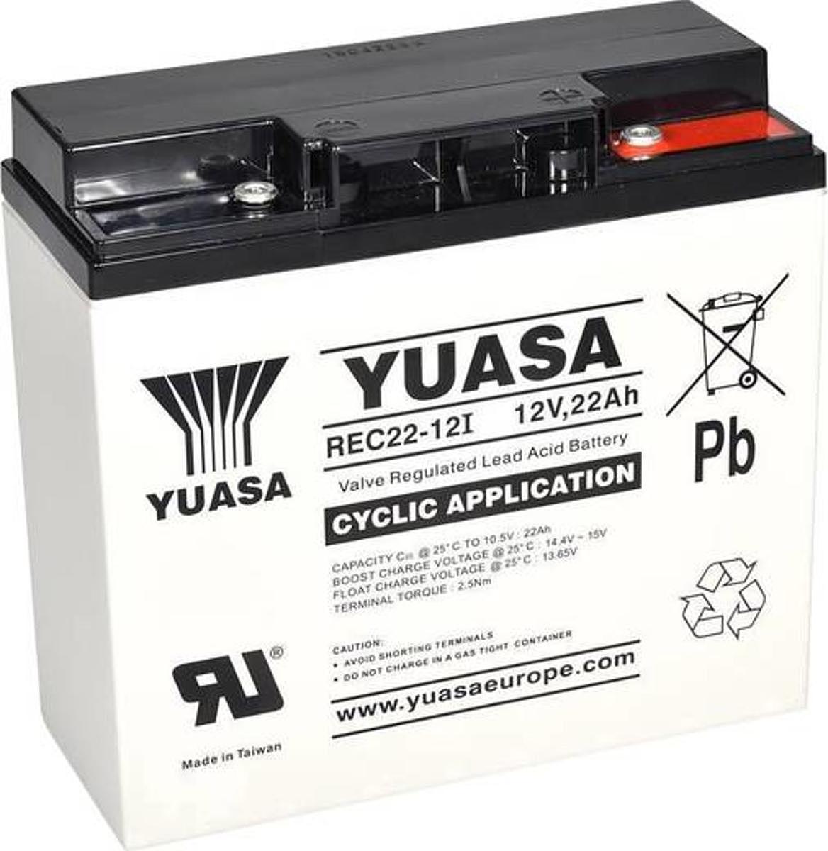 B-Ware Yuasa Bleiakku 12 V 22 Ah Rec22 12 Yuarec2212 Blei Vlies 181 X 167 X 76 Mm Akku - 2050004548648