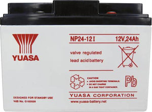 B-Ware Yuasa Bleiakku Akku Batterie 12 V 24 Ah Blei Vlies Agm 166 X 125 X 175 Mm