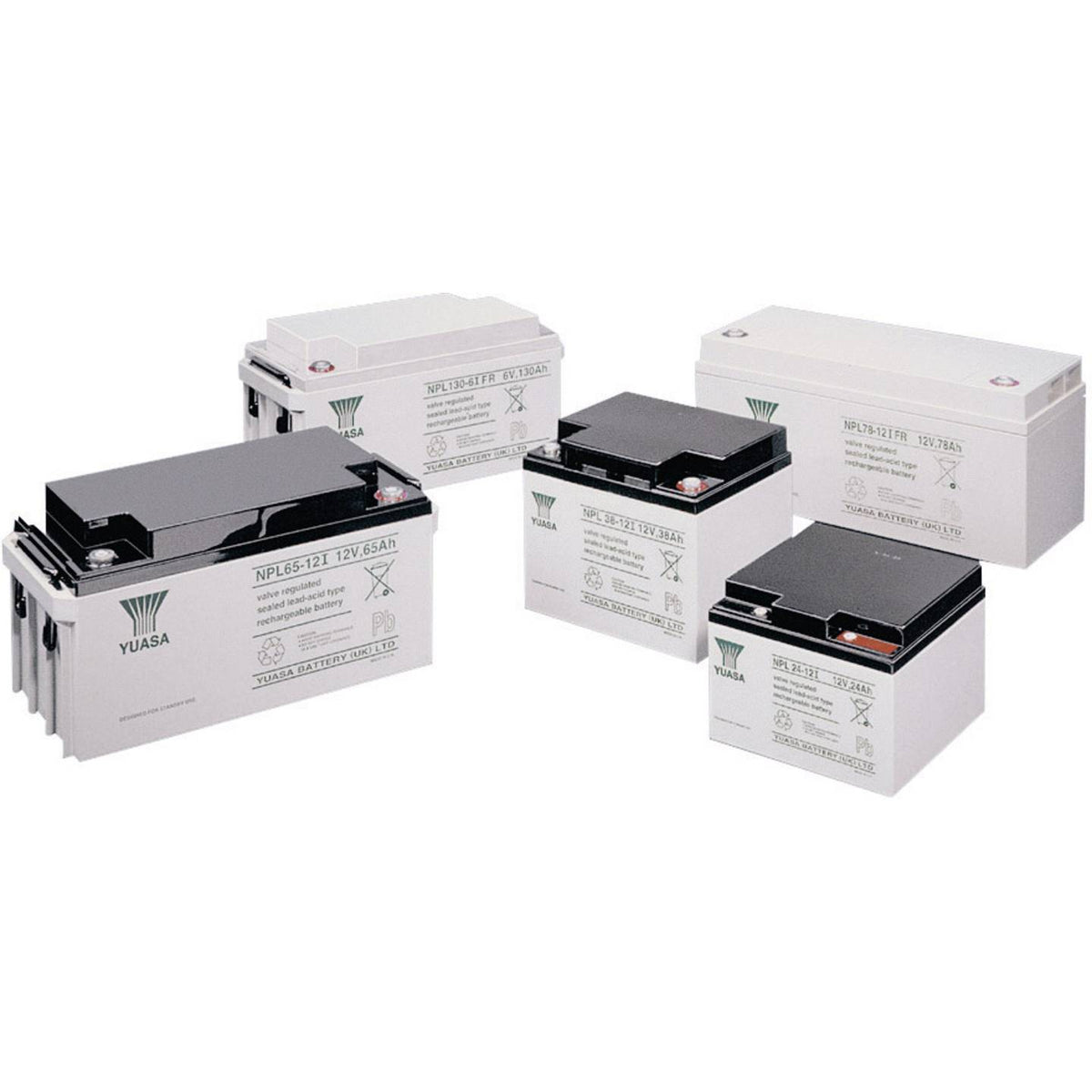 Yuasa Bleiakku Speicherbatterie 12V 65Ah AGM M6-Schraubanschluss Wartungsfrei - 4016138323795